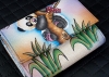 Portfel panda skórzany