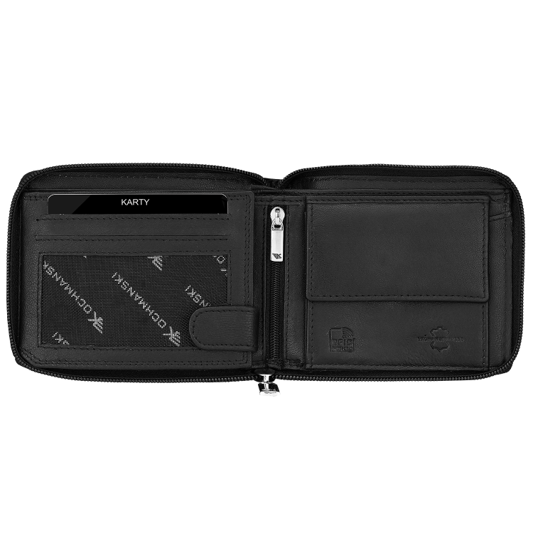 Karbonowy portfel męski na zamek skóra naturalna RFID Dubai 3425 (5).png