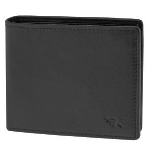 Męski portfel na karty czarny slim minimalistyczny skóra RFID Greg