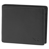 Mały portfel skórzany męski czarny na karty slim RFID Greg