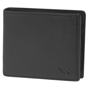 Mały portfel skórzany męski czarny na karty slim RFID Greg