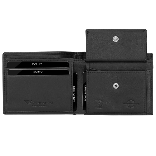 Portfel skórzany męski czarny na karty slim RFID Greg 3377 (5).png