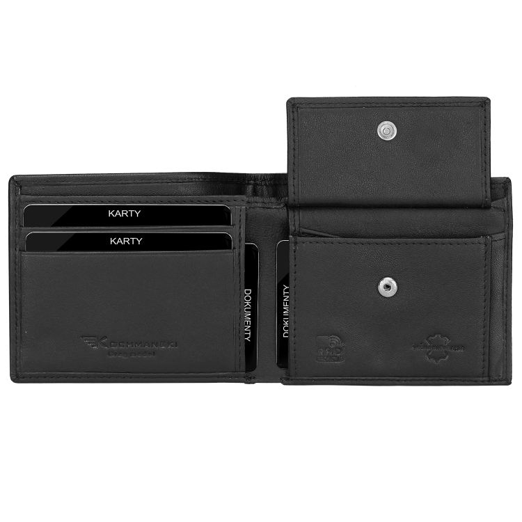 Portfel skórzany męski czarny na karty slim RFID Greg 3377 (5).png