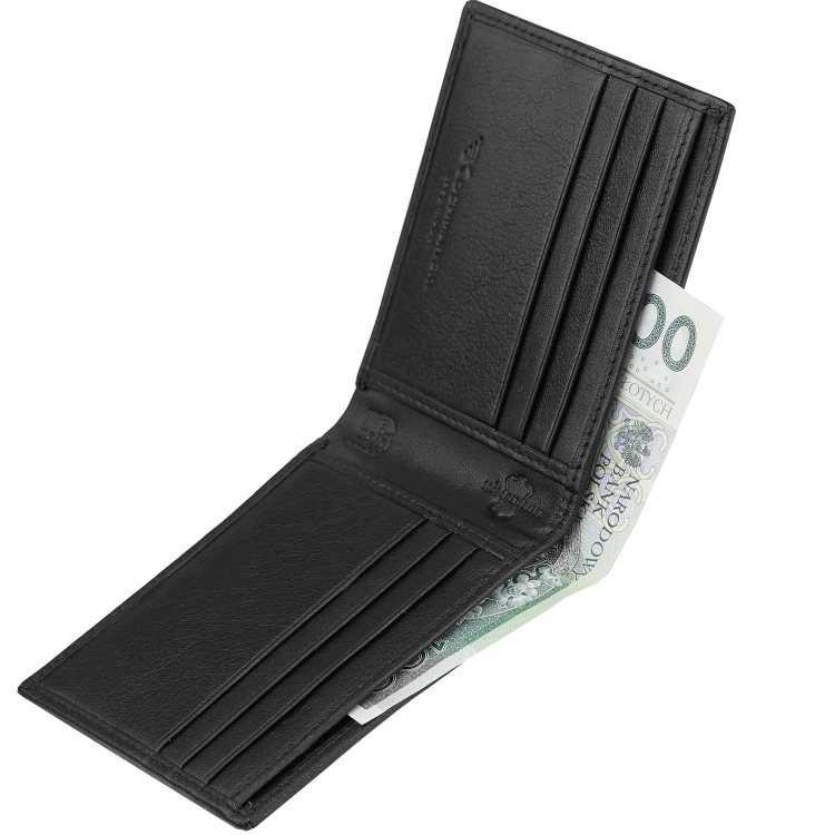 Portfel na karty męski slim czerń RFID Greg 3378 (3).png