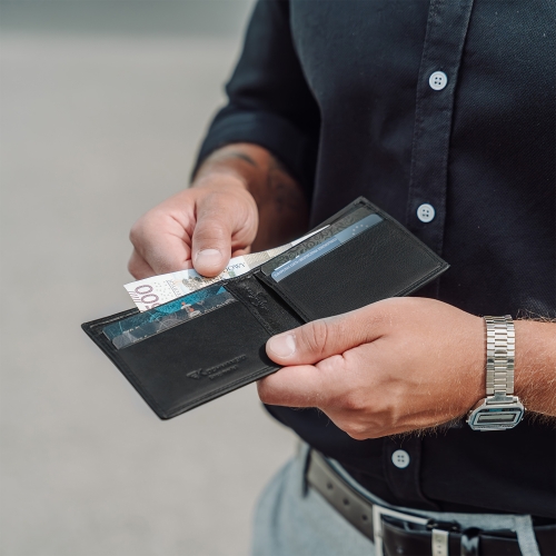 Mały cienki portfel męski ze skóry czarny na karty RFID Greg 3379 (12).jpg