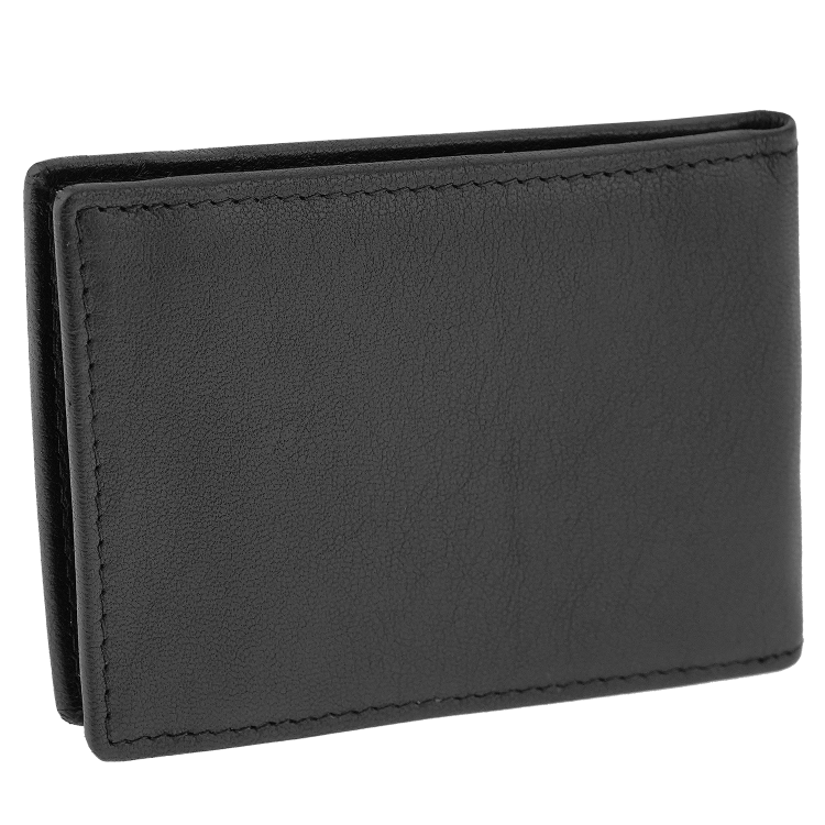 Mini portfel męski na dwie karty skóra czerń RFID Greg 3381 (8).png
