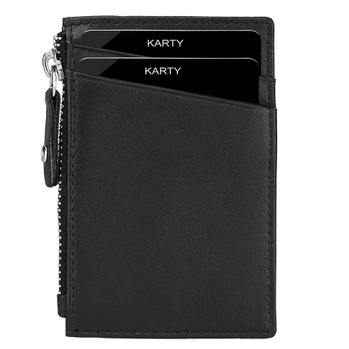 Męski mini portfel na karty z zamkiem czarny ze skóry RFID Greg 3382 (4).png