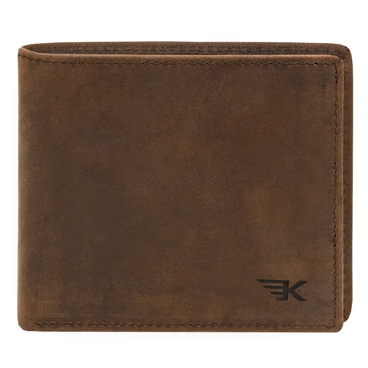 Męski portfel na karty brązowy slim minimalistyczny RFID Leo 3401 (2).png