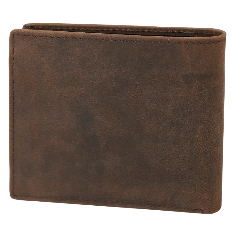 Męski portfel na karty brązowy slim minimalistyczny RFID Leo 3401 (10).png