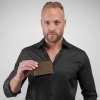 Męski portfel na karty brązowy slim minimalistyczny RFID Leo 3401 (13).jpg