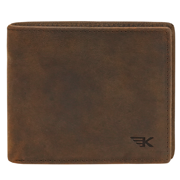 Męski portfel na karty cienki brąz RFID Leo 3402 (2).png