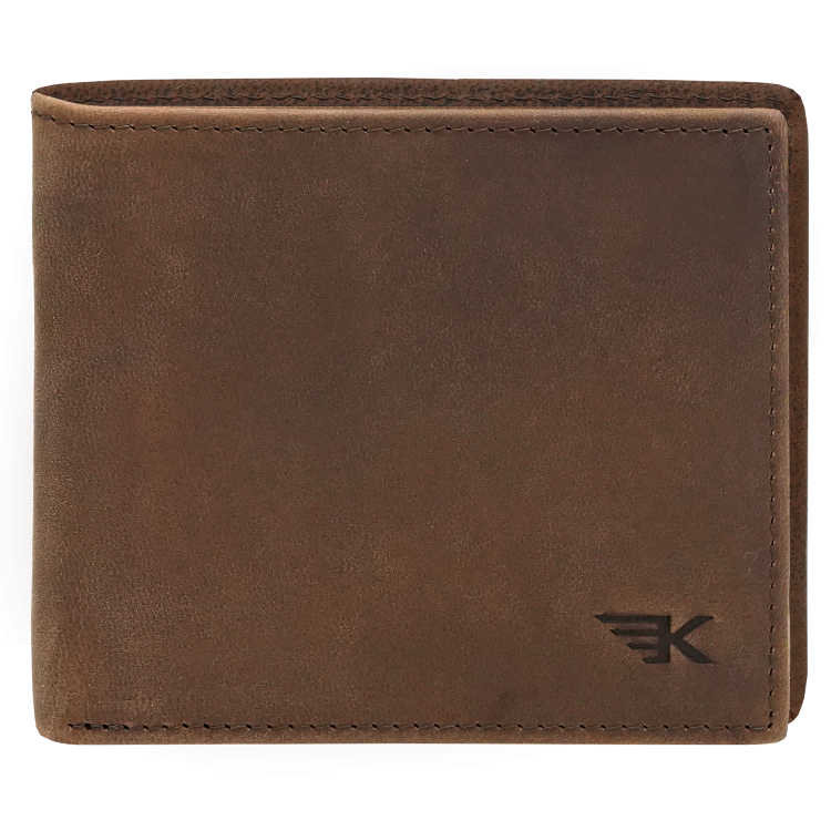 Mały portfel męski brązowy na karty slim RFID Leo 3403 (7).png