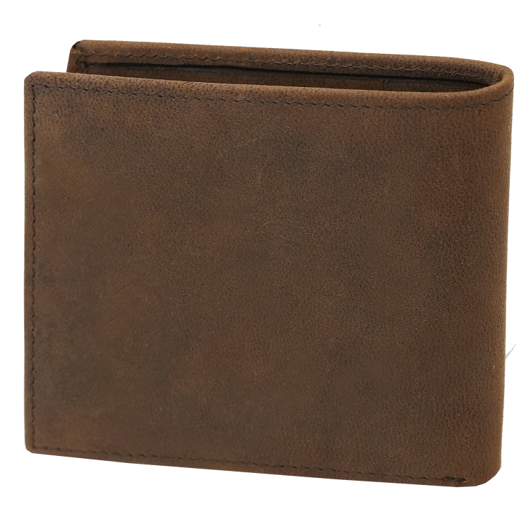 Mały portfel męski brązowy na karty slim RFID Leo 3403 (5).png
