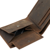 Mały portfel męski brązowy na karty slim RFID Leo 3403 (4).png