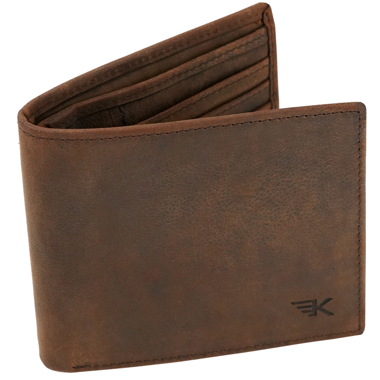 Portfel na karty męski slim brąz RFID Leo 3404 (4).png