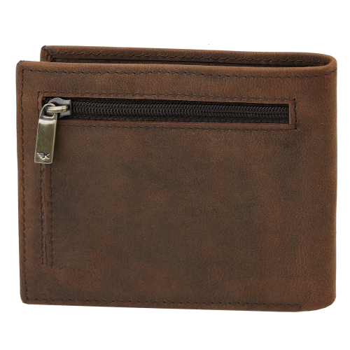 Portfel na karty męski slim brąz RFID Leo 3404 (9).png