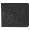 Skórzany portfel męski z orzełkiem slim czarny na karty Eagle 3431 (3).png