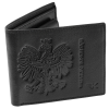 Skórzany portfel męski z orzełkiem slim czarny na karty Eagle 3431 (4).png