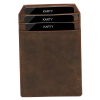 Mini portfel męski na karty brązowy skórzany cienki RFID Leo 3409 (7).png