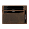 Skórzany mini portfel męski na karty brązowy RFID Leo 3412 (5).png