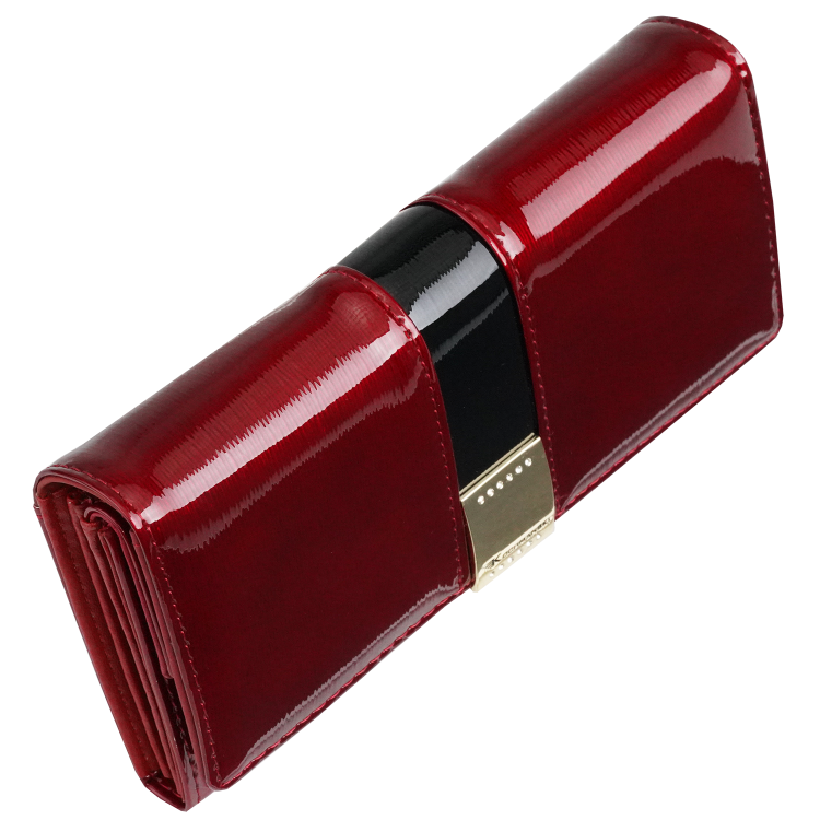 Portfel damski skórzany czerwony lakierowany premium Lilly 3449 (4).png