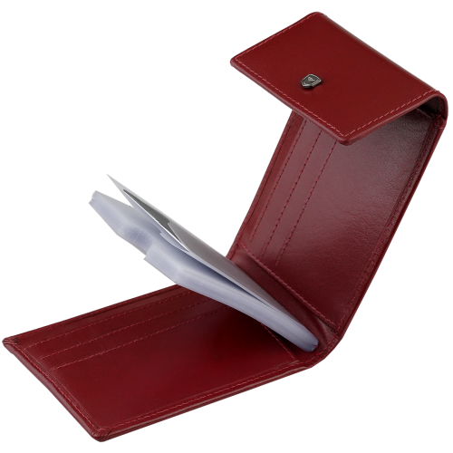 Kochmanski klasyczne etui na karty, dokumenty RFID skóra czerwone burgundowe ISLA 3577 (3).png