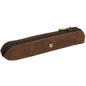 Etui na długopisy mini piórnik brązowe skóra naturalna ARIZONA