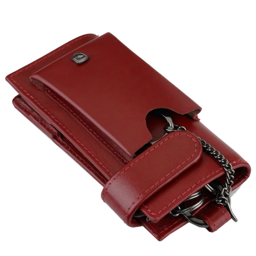 Kochmanski etui na klucze pilot czerwone burgundowe skórzane ISLA 3553 (4).png