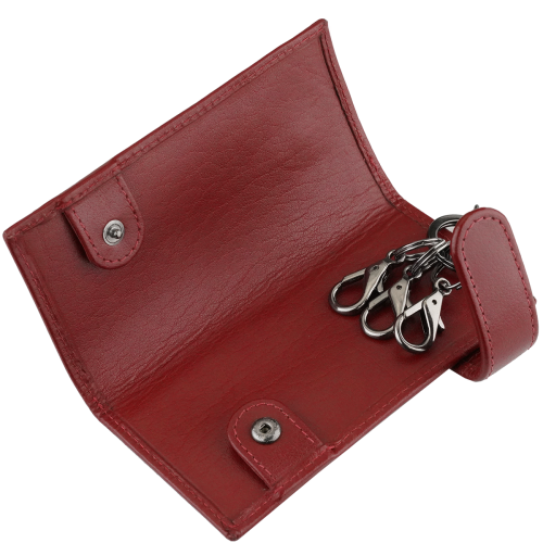 Kochmanski etui na klucze pilot czerwone burgundowe skórzane ISLA 3553 (5).png