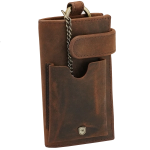 Etui na klucze pilot brązowe skórzane ARIZONA