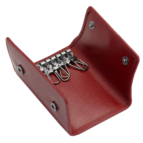 Kochmanski etui na klucze na zatrzask skóra naturalna czerwone burgundowe ISLA 3562 (4).png