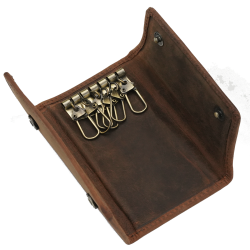 Kochmanski etui na klucze skóra naturalna na zatrzask brązowe ARIZONA 3563 (4).png