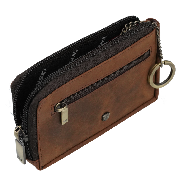 Kochmanski etui na klucze skórzane na zamek z kieszonką brązowe ARIZONA 3584 (3).png