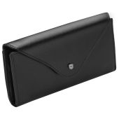 Eleganckie etui na okulary skóra naturalna czarne OHIO