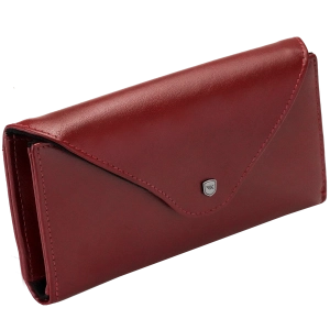 Eleganckie etui na okulary skóra naturalna czerwone burgundowe ISLA