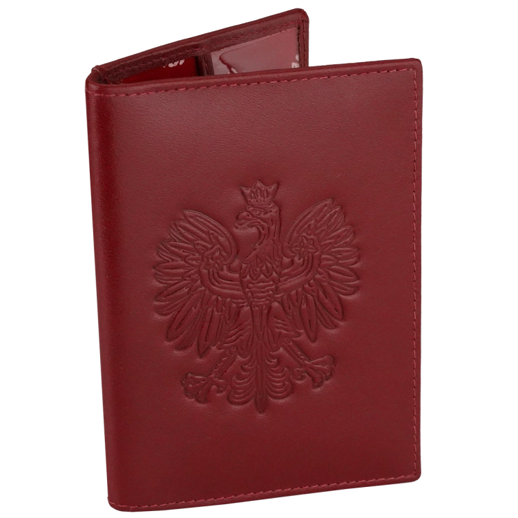 Kochmanski skórzane etui na paszport czerwone z orzełkiem pokrowiec ISLA 3520 (1).png