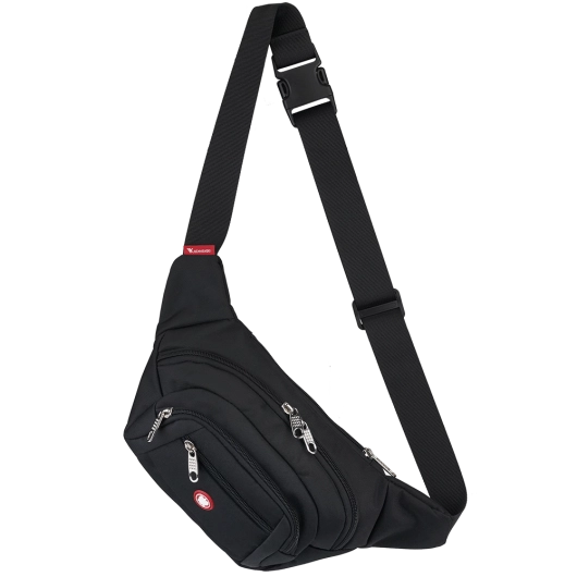 KOCHMANSKI nerka męska saszetka na ramie pas biodrowa czarna EAGLE (2).png