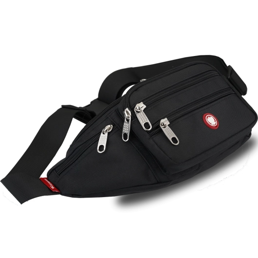 KOCHMANSKI męska saszetka nerka na ramie pas biodrowa czarna EAGLE (6).png