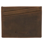 Etui na karty dokumenty skórzane skóra naturalna brązowe