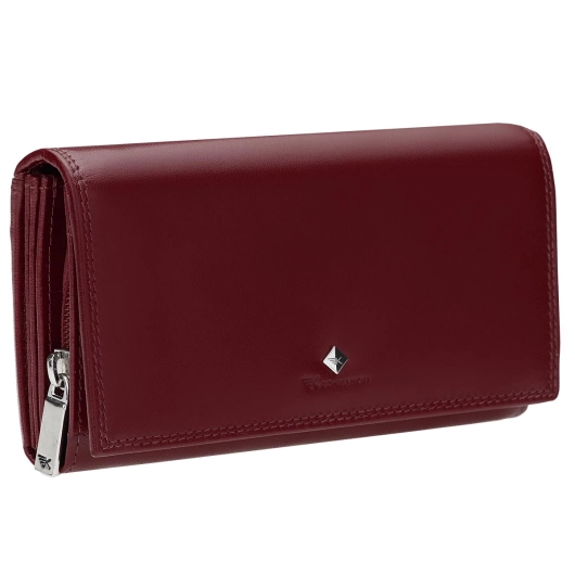 Kochmanski damski portfel skórzany bordowy duży na karty dokumenty RFID Ruby 3700 (1).jpg