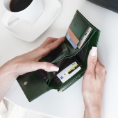 Kochmanski portfel damski na bigiel skórzany zielony portmonetka RFID  3642 (10).JPG