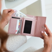 Kochmanski portfel damski na bigiel skórzany różowy pudrowy portmonetka RFID  3645 (6).jpg