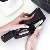 Kochmanski damski portfel czarny skórzany zasuwany na zamek RFID 3658 (11).JPG