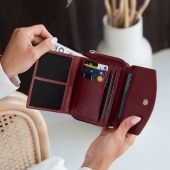 Kochmanski damski portfel bordowy skórzany zasuwany na zamek RFID 3660 (6).jpg