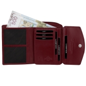 Kochmanski damski portfel bordowy skórzany zasuwany na zamek RFID 3660 (8).jpg