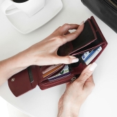 Kochmanski damski portfel bordowy skórzany zasuwany na zamek RFID 3660 (11).JPG