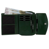 Kochmanski damski portfel zielony skórzany zasuwany na zamek RFID 3662 (8).jpg
