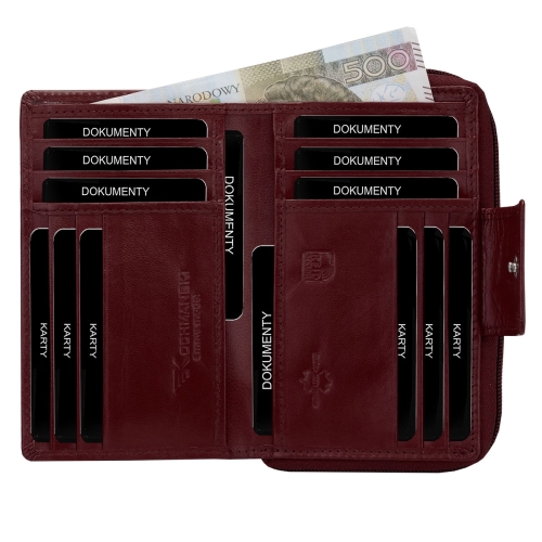 Kochmanski portfel damski średni bordo skórzany na zamek RFID 3710 (7).jpg