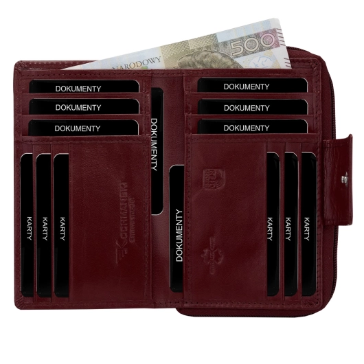 Kochmanski portfel damski średni bordo skórzany na zamek RFID 3710 (7).jpg