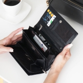 Kochmanski duży damski portfel z dużą ilością kieszeni skórzany czarny RFID Mia 3728 (23).JPG